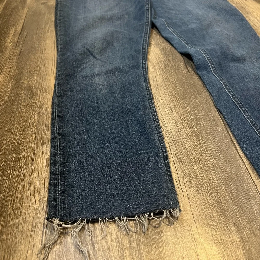 Reformation Jeans Raw Edge Hem Havana High & Skinny Medium Wash 28 Distressed - Picture 2 of 6